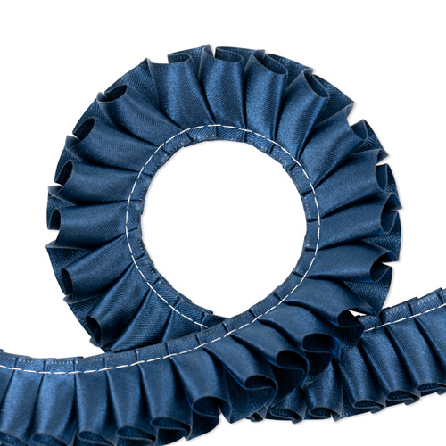 両面サテン ダブルサテン プリーツリボン 25mm アドミラル 3m 両面サテン ダブルサテン プリーツリボン 25mm アドミラル 3m